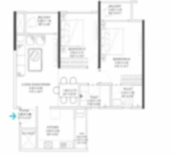 3.5bhk unit plan