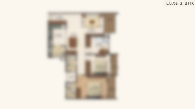 elite 3bhk unit plan