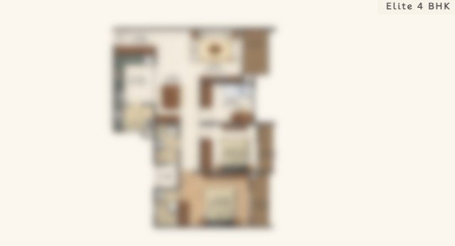 elite 4bhk unit plan