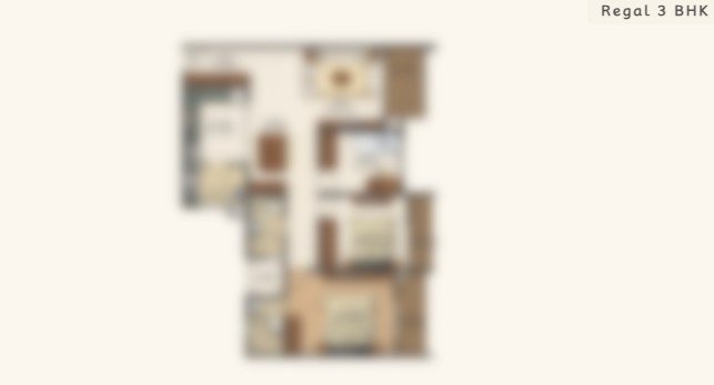 regal 3bhk unit plan