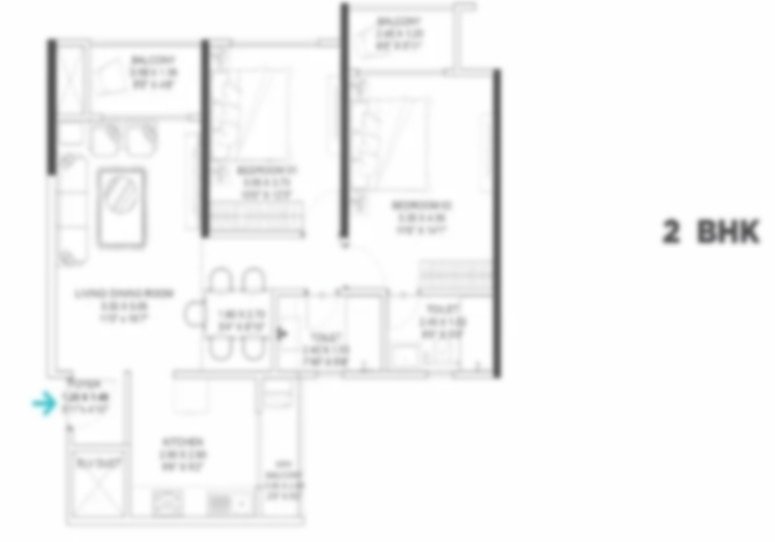 2bhk unit plan