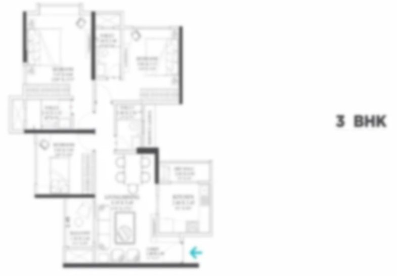3bhk unit plan
